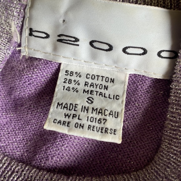 lavender glitter top size small - Picture 5 of 8